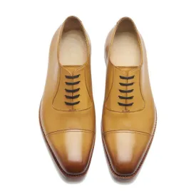Adele-Adelaide Oxford - Mustard | Hand Welted