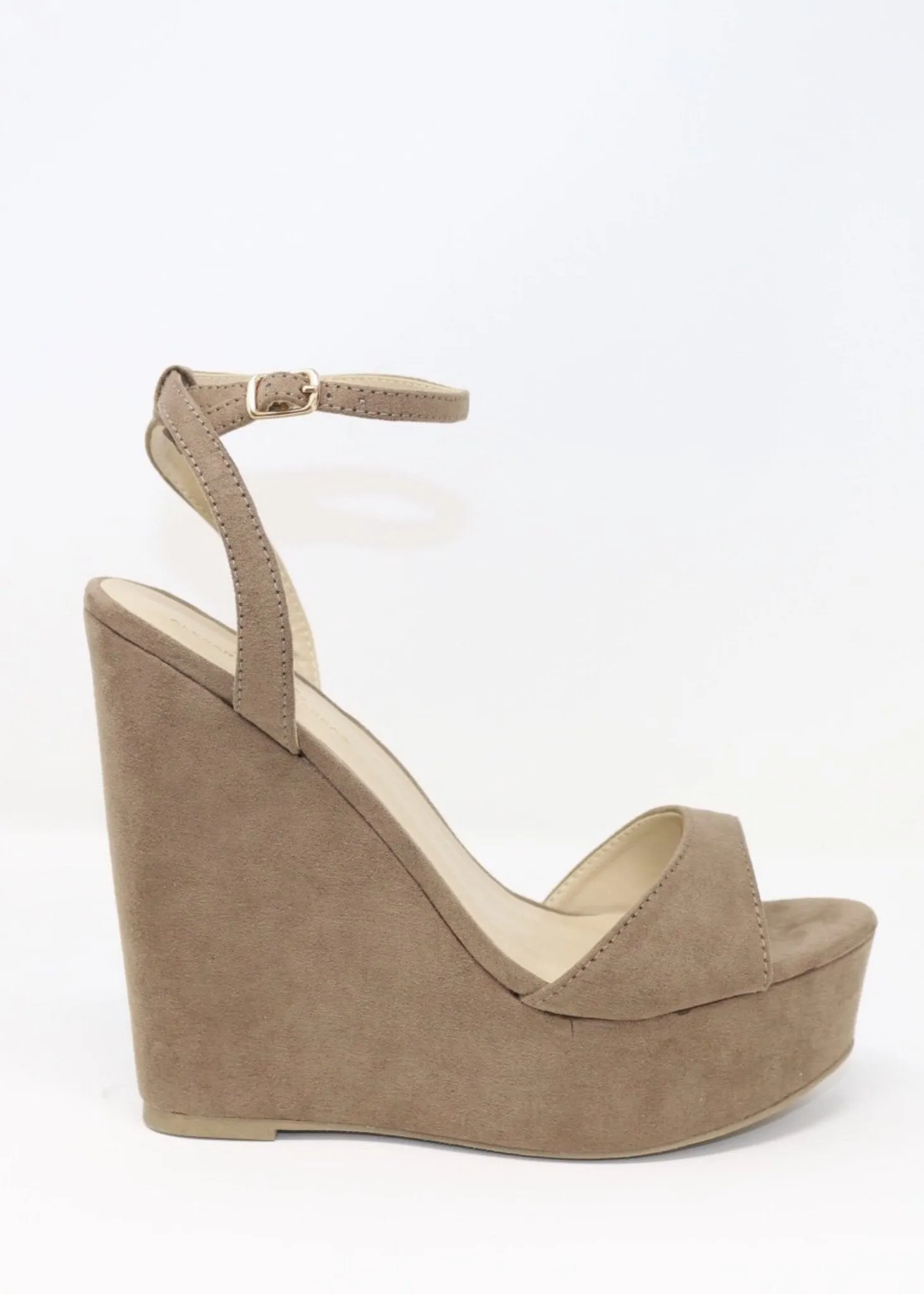 Alyssa Taupe Wedge