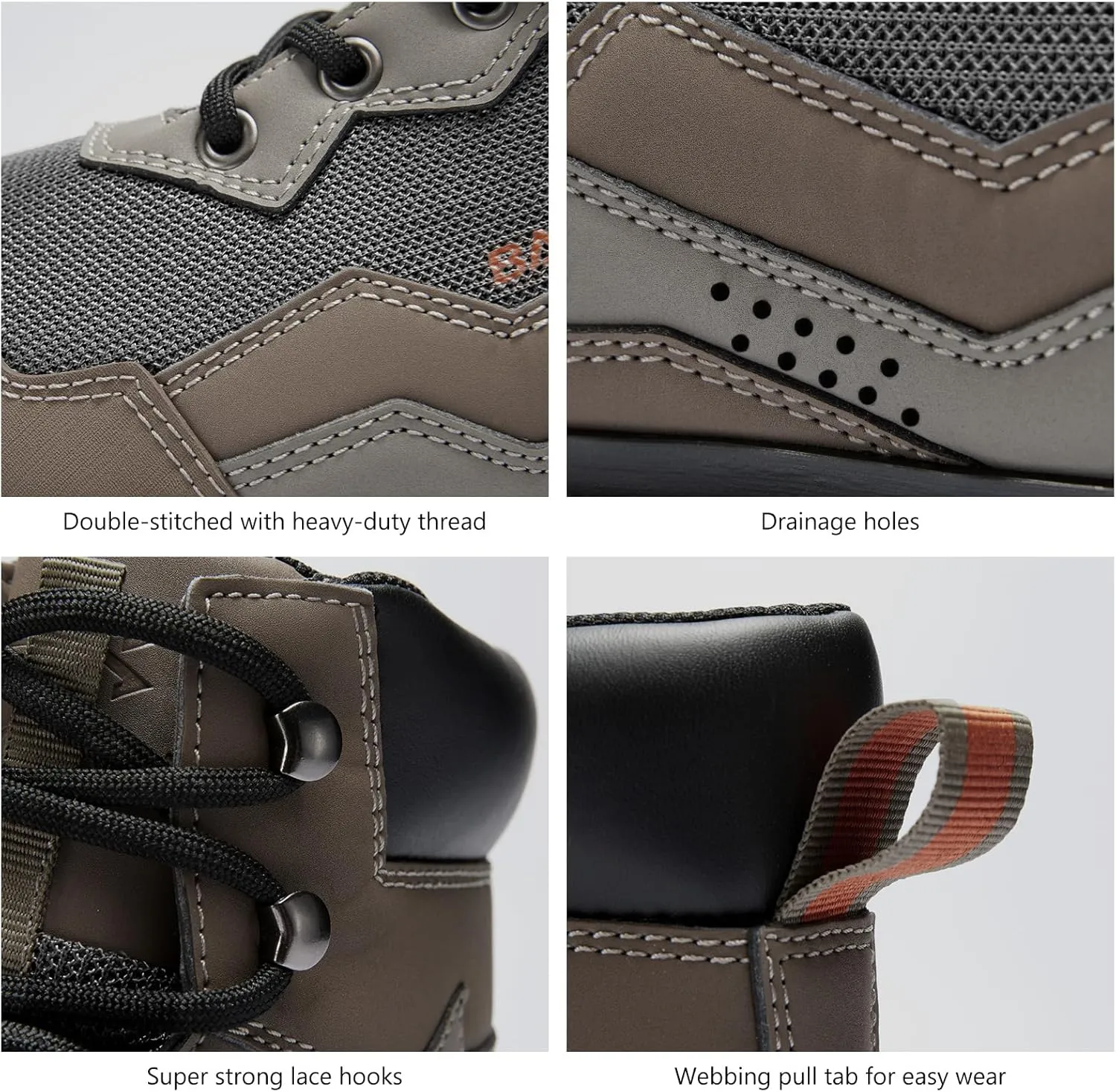 BASSDASH IMMERSE Mens Wading Boots Breathable Mesh Lightweight Anti-Slip Rubber Sole for Fly Fishing