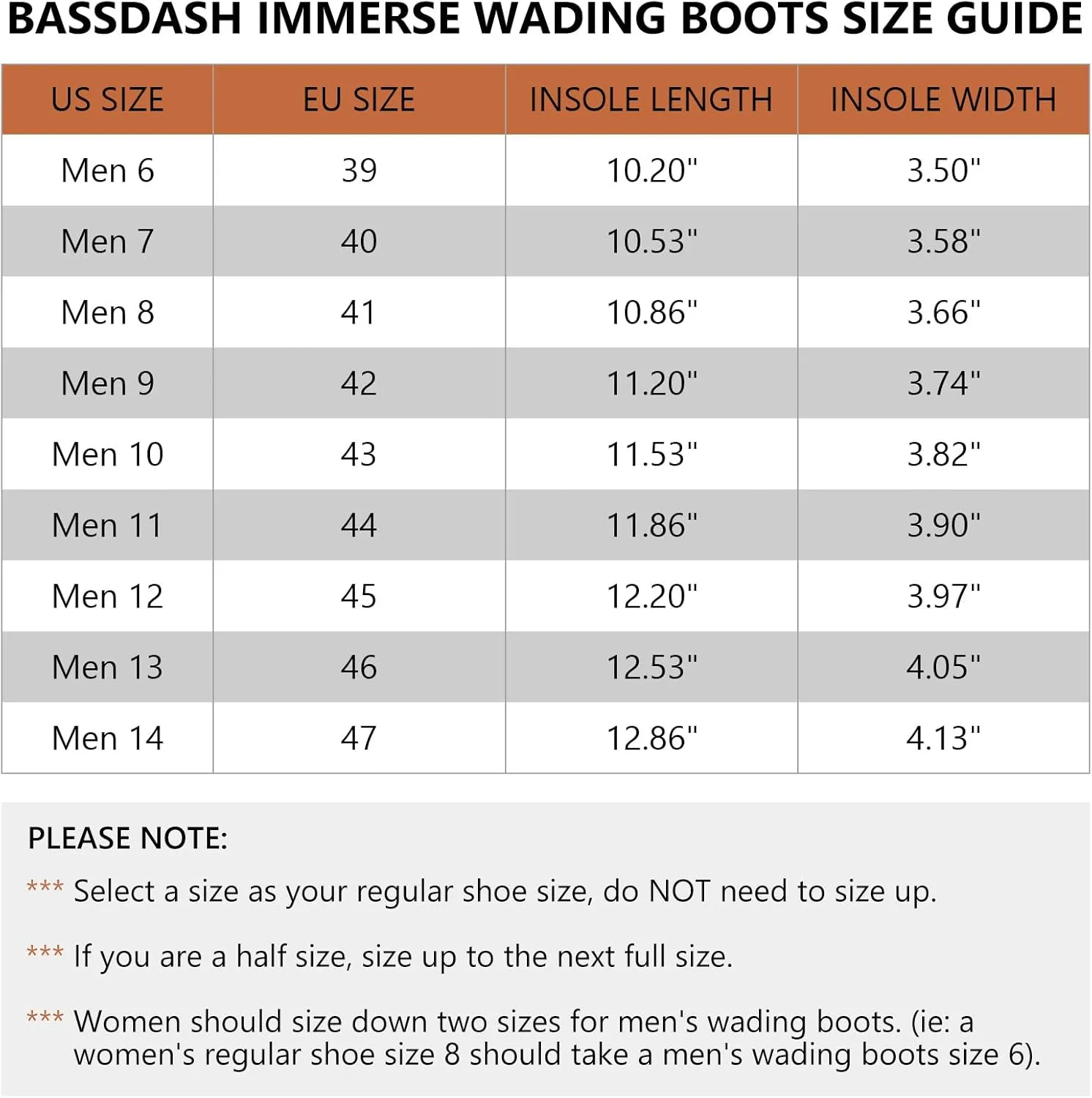 BASSDASH IMMERSE Mens Wading Boots Breathable Mesh Lightweight Anti-Slip Rubber Sole for Fly Fishing