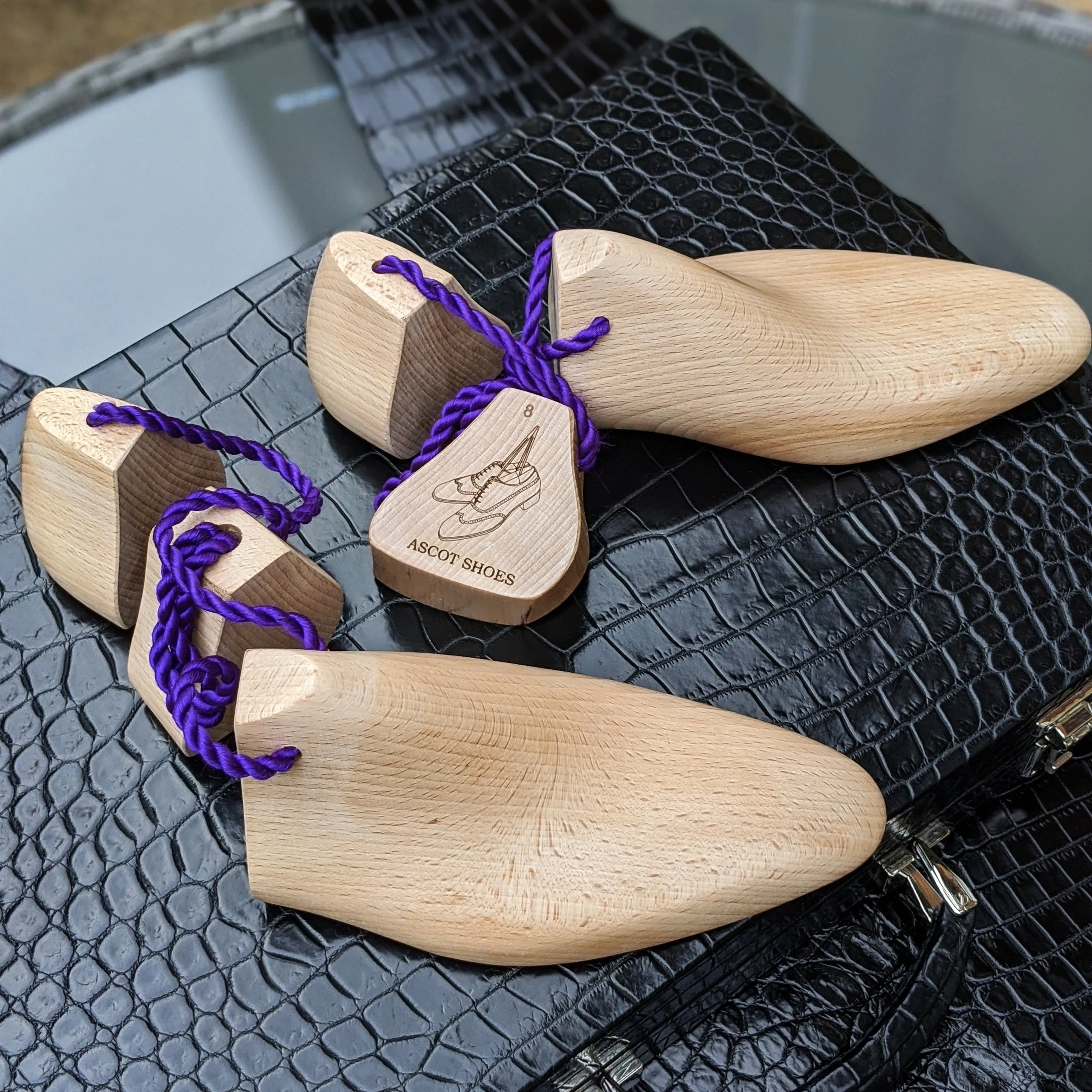Belgian Loafer - White Deer & Bright Green Crocodile