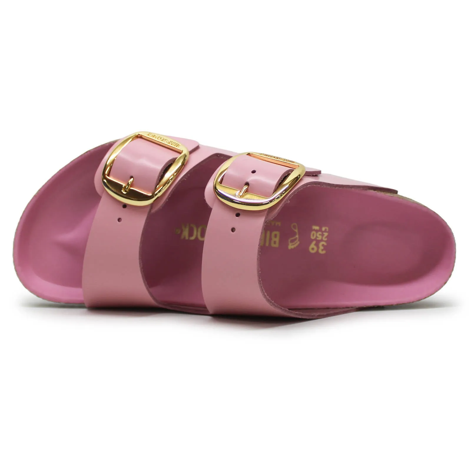 Birkenstock Arizona Big Buckle Patent Leather Unisex Slides Sandals