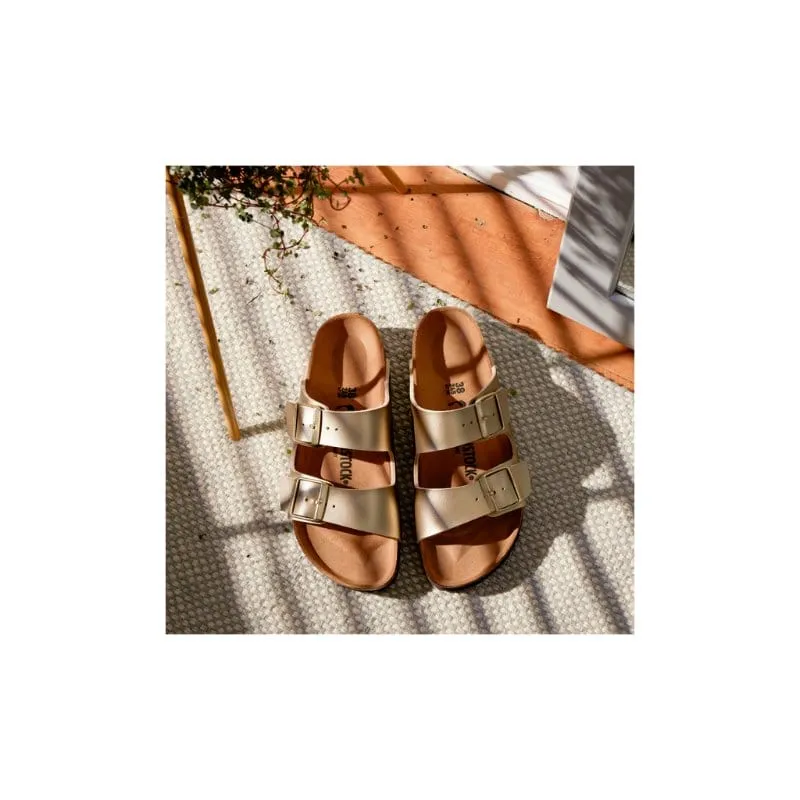 Birkenstock Womens Gold Arizona Birko Flor Sandal - 1016111