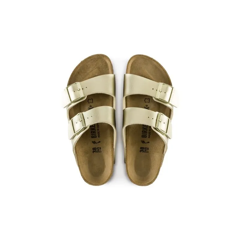Birkenstock Womens Gold Arizona Birko Flor Sandal - 1016111
