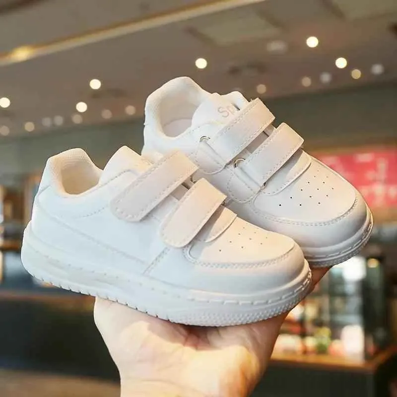 Children's Casual Shoes - Soft Bottom White Sneakers - TSS315