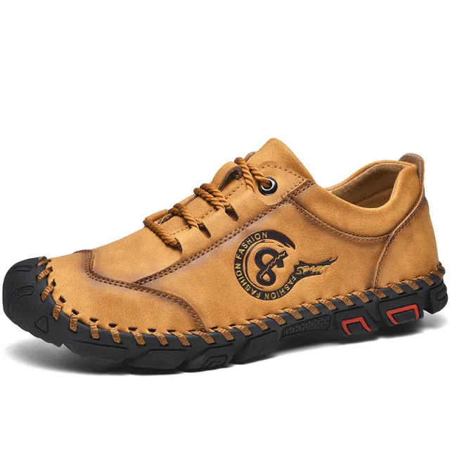 Classic Comfortable Men Quality Split Leather Shoes Plus Size