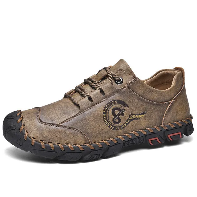 Classic Comfortable Men Quality Split Leather Shoes Plus Size