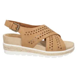 Cosette Cut Out Espadrille Wedge Sandals