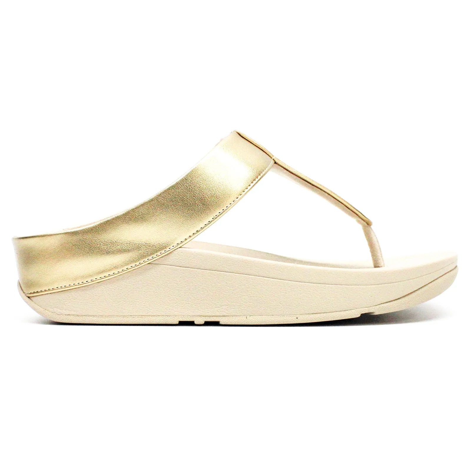 FitFlop Fino Glitterdust Metallic Toe Post Synthetic Leather Women's Toe Post Sandals