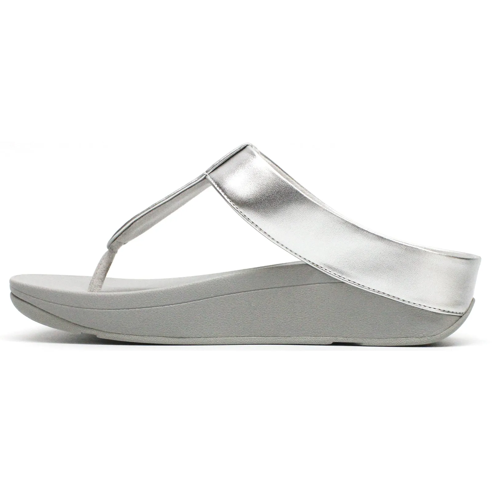 FitFlop Fino Glitterdust Metallic Toe Post Synthetic Leather Women's Toe Post Sandals