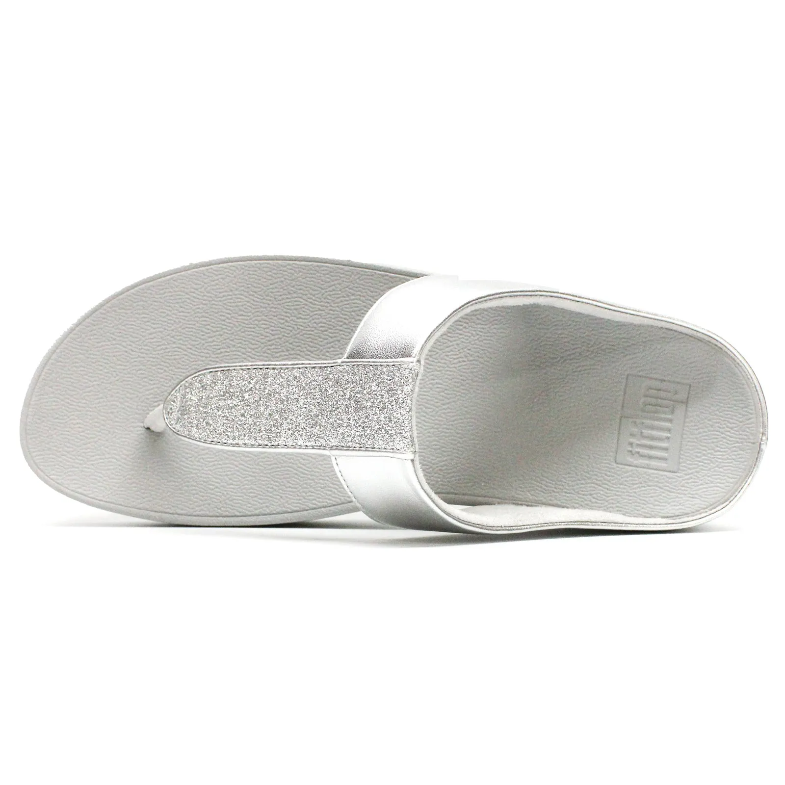 FitFlop Fino Glitterdust Metallic Toe Post Synthetic Leather Women's Toe Post Sandals