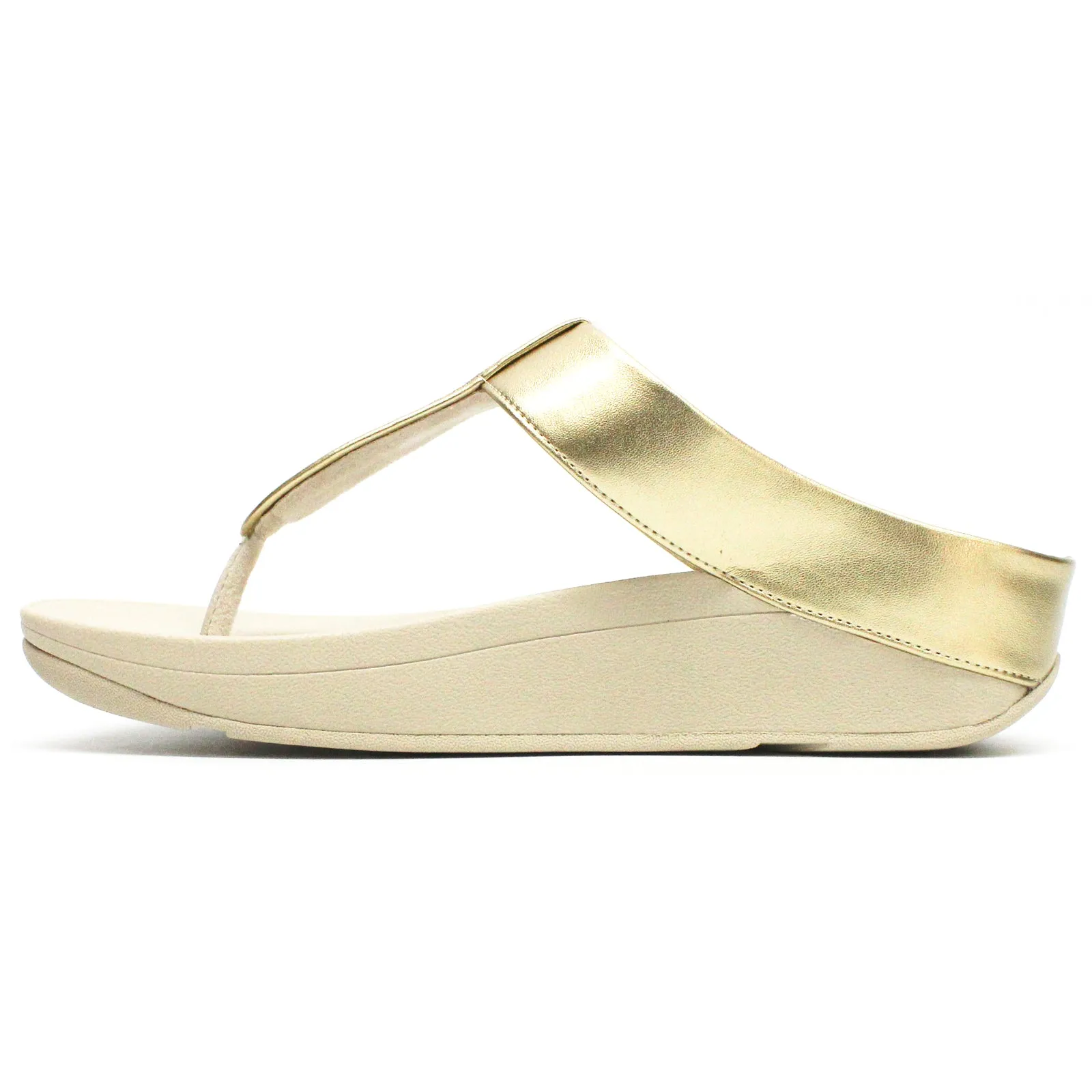 FitFlop Fino Glitterdust Metallic Toe Post Synthetic Leather Women's Toe Post Sandals