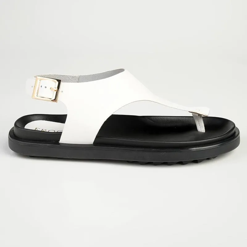 Froggie Tessa 2 Leather Comfort Sandals - White