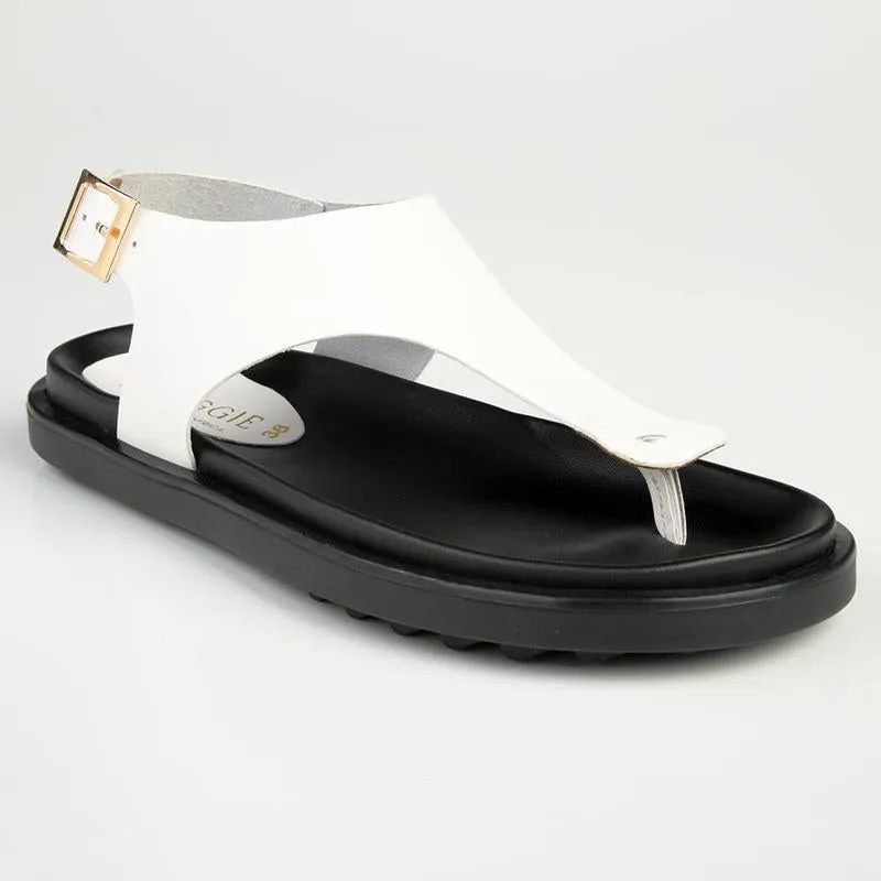Froggie Tessa 2 Leather Comfort Sandals - White