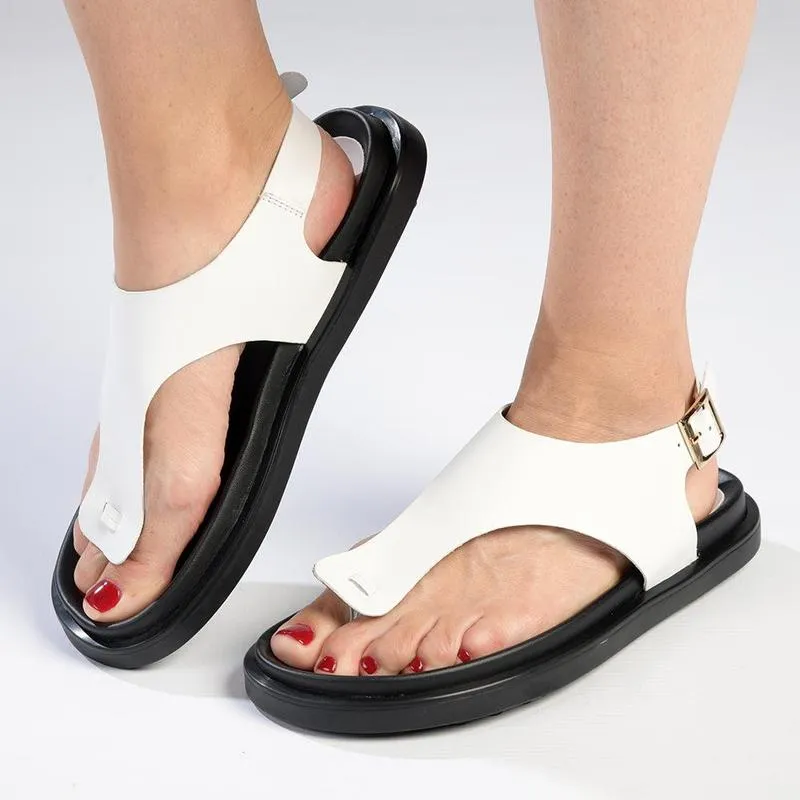 Froggie Tessa 2 Leather Comfort Sandals - White