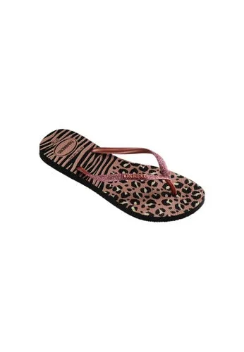 HAVAIANAS SLIM ANIMALS MIX - BLACK.GOLDEN