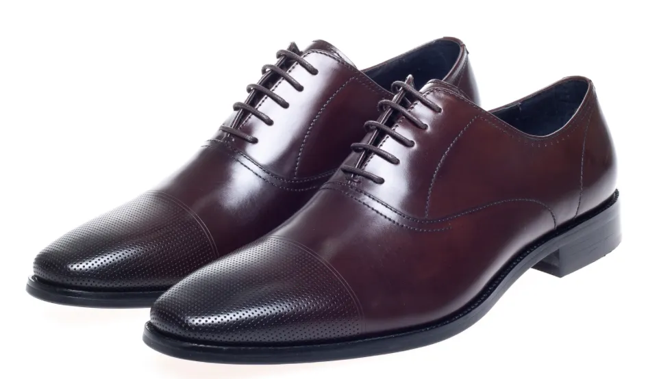 John White Bay Brown Capped Oxfords