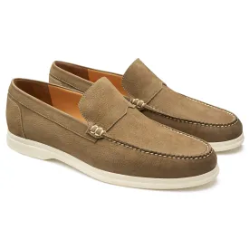 Men´s green suede loafers
