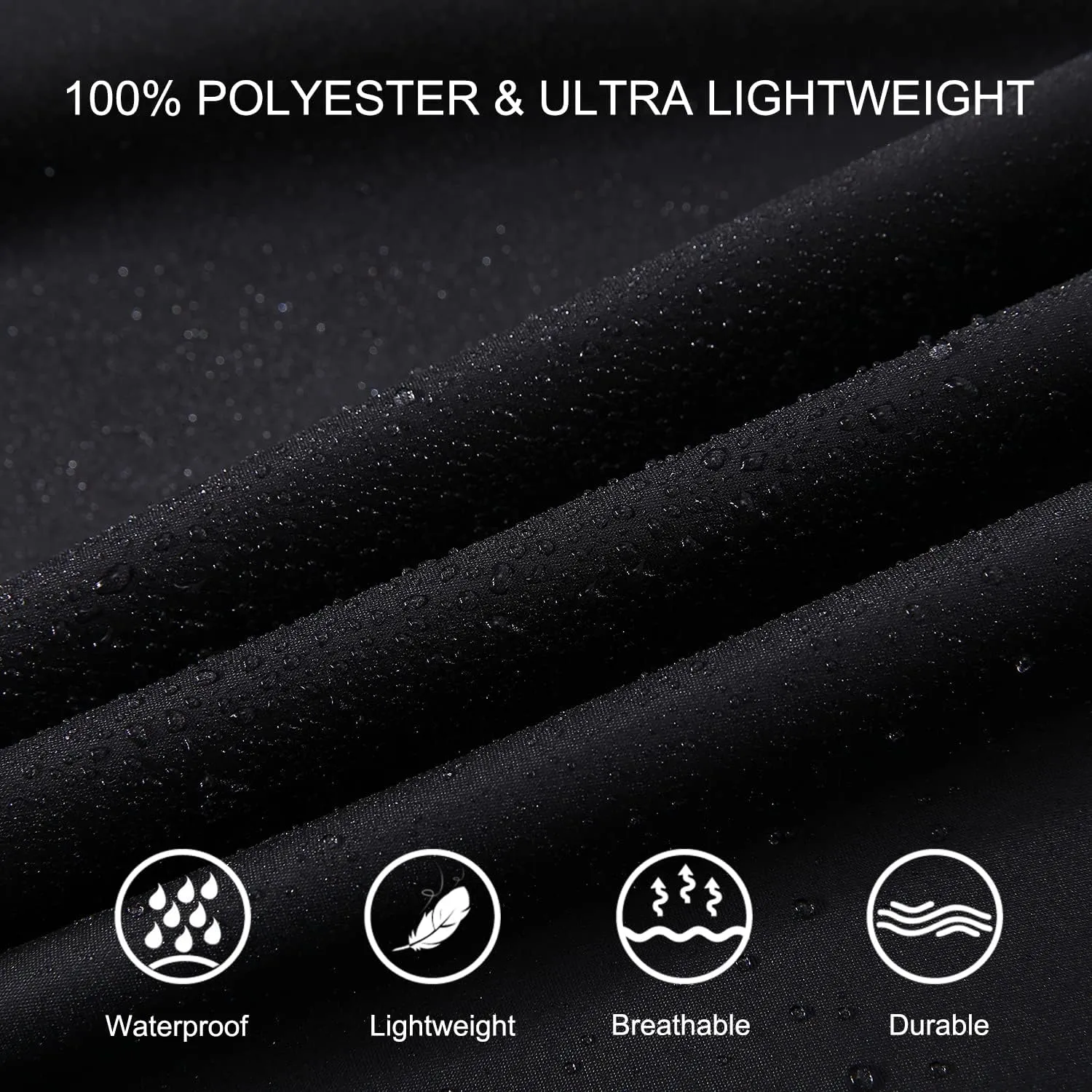 Mens Long Rain Jacket Hooded Rain Poncho Emergency Waterproof Poncho Lightweight Raincoat for Outdoor Activities