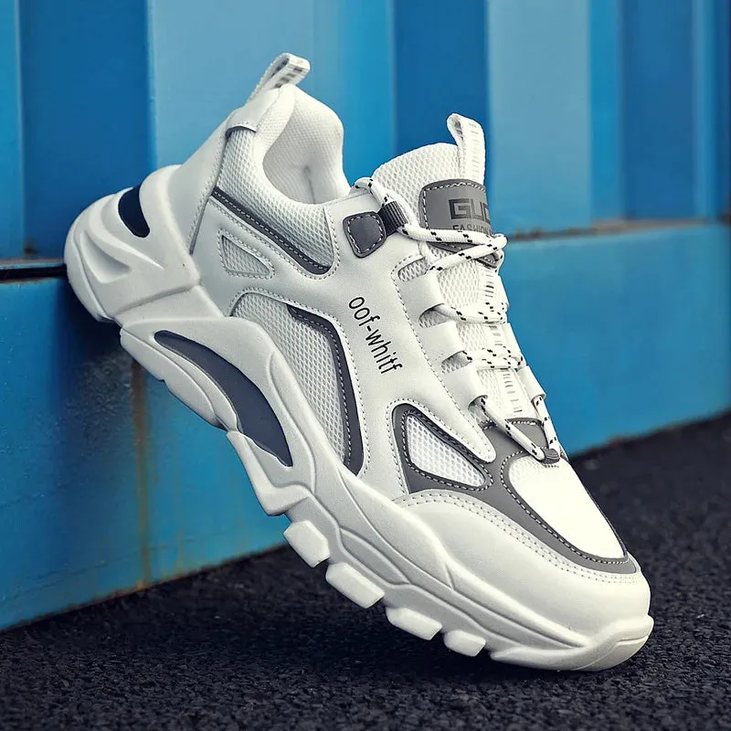 Men's Sneakers Mesh Breathable Outdoor Running Shoes  Lightweight Comfortable