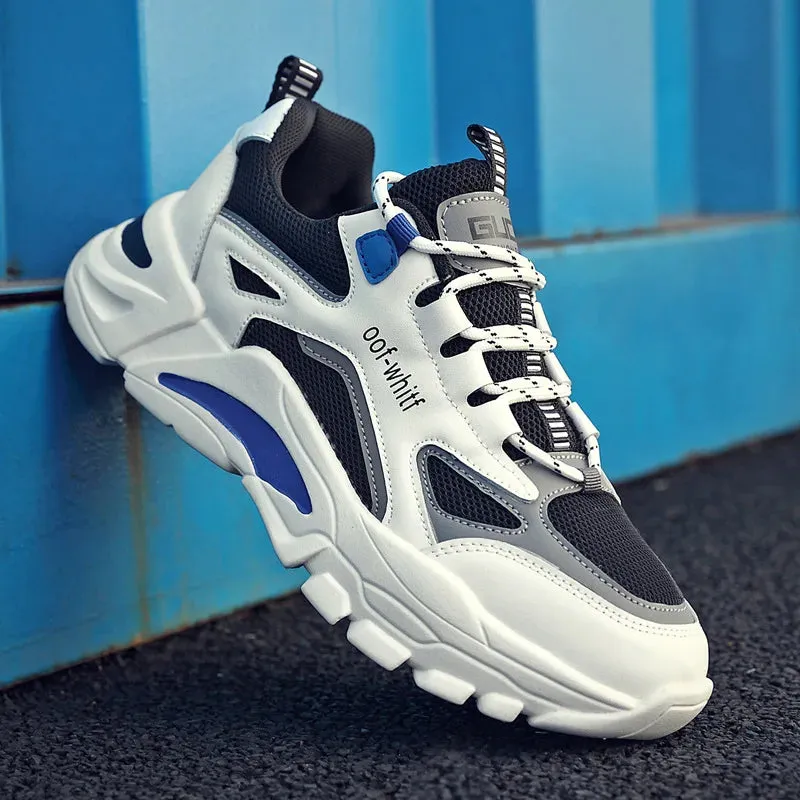 Men's Sneakers Mesh Breathable Outdoor Running Shoes  Lightweight Comfortable