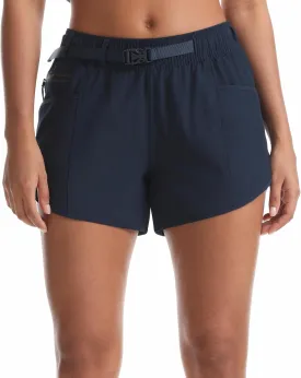 Rrosseyz Women??s Hiking Shorts with Pockets Quick Dry Stretch Workout Shorts for Outdoor Casual and Travel