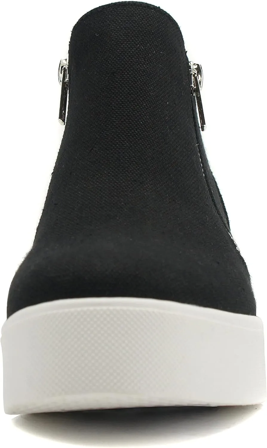 Soda Taylor Hidden Fahsion Wedge Sneaker Shoes Side Zipper