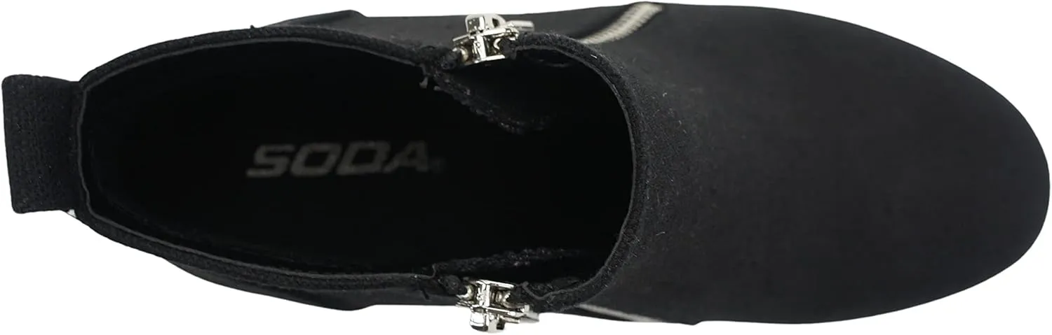Soda Taylor Hidden Fahsion Wedge Sneaker Shoes Side Zipper