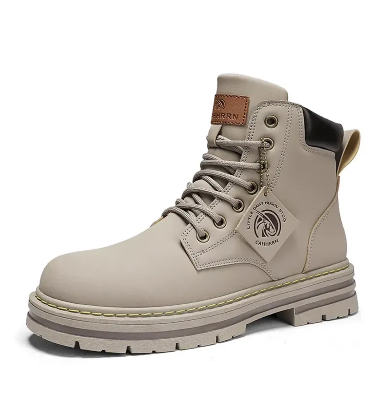 Tim - Men's Waterproof Work Boots with Padded Collar and Sturdy Sole