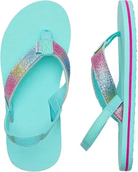 WateLves Girls & Boys Kids Flip Flop summer Slide Sandals Slip on Suitable for Bath Shower Beach pool (Little Kid/Big Kid)