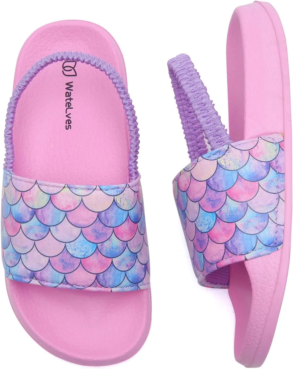 WateLves Toddler Boys Girls Slides Sandals for Swim Beach Kids Water Shoes Casual Summer Slippers