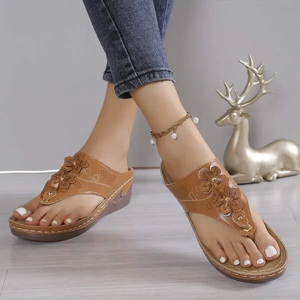 Women's Open-toe Thong Sandals 38040500C
