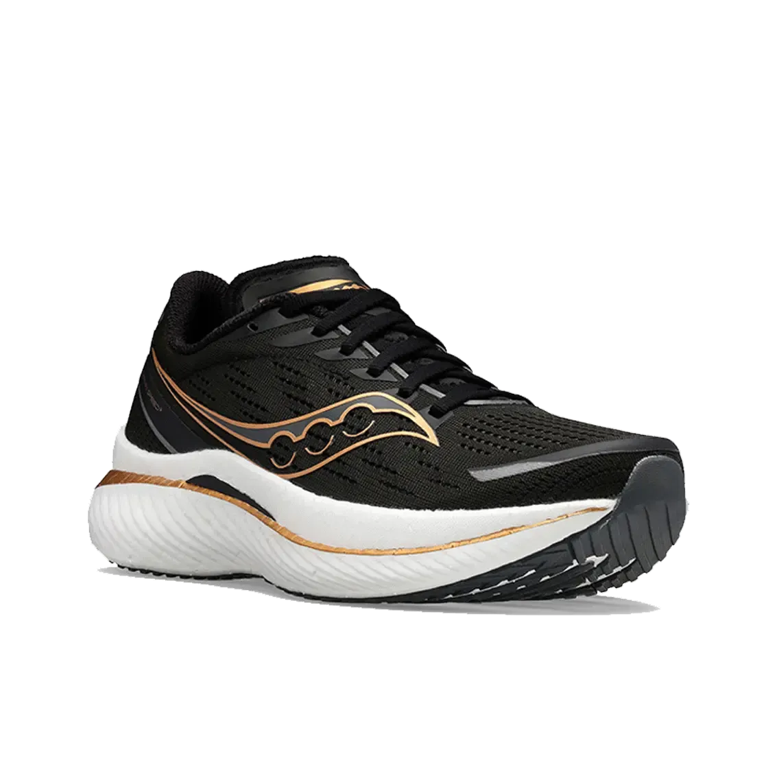 Womens Saucony Endorphin Speed 3 (Wide) - Black / Goldstruck